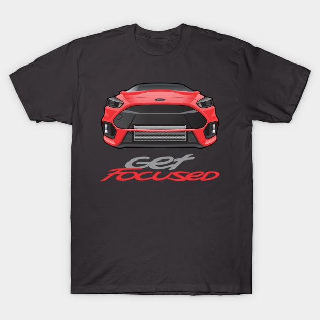 Get Focused Red T-Shirt by JRCustoms44